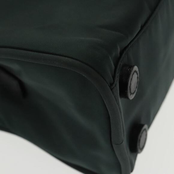 PRADA Hand Bag Nylon Green Silver - Picture 12 of 16
